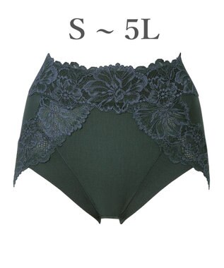 BRADELIS New York 【BRADELIS NewYork peace】おしりPラインラッピングショーツ24 深め お腹スッキリ 美尻メイク 補正下着 DB224201 フォレストグリーン