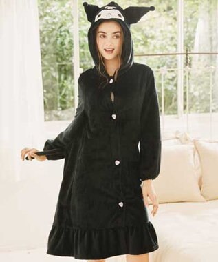 San-ai Resort（三愛水着楽園） 【SALE】温活にもぴったり！クロミ着ぐるみワンピース 【northerly】【サンリオキャラクターズ×San-ai Resortコラボ】 ブラック