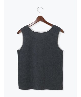 Te chichi チュールトリムタンクトップ チャコールグレー