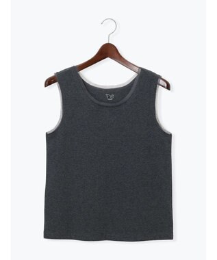 Te chichi チュールトリムタンクトップ チャコールグレー