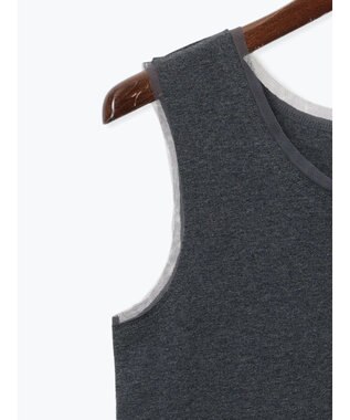 Te chichi チュールトリムタンクトップ チャコールグレー