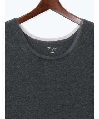 Te chichi チュールトリムタンクトップ チャコールグレー