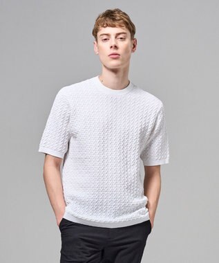 JOSEPH HOMME ドライコットンリンクス　半袖クルーネックニット