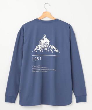 SHARE PARK MENS 【UNISEX】吸水速乾 LMCバックプリントロングスリーブTシャツ（L・XLサイズ） アッシュネイビー