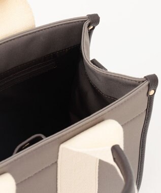 LA BAGAGERIE ロゴテープ2WAYトートバッグ　Sサイズ グレージュ