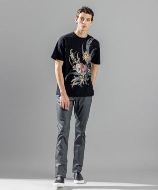 JOSEPH HOMME ピクセルフラワープリント　Ｔシャツ ブラック系