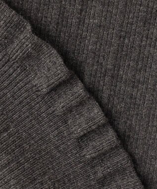 組曲 リブハイネック  ニット グレー系