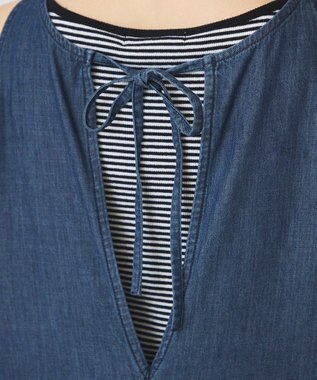 AMERICAN HOLIC バックリボンデニムオールインワン One Wash