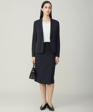 ICB L イージージョーゼット シアーレイヤードカットソー オフホワイト