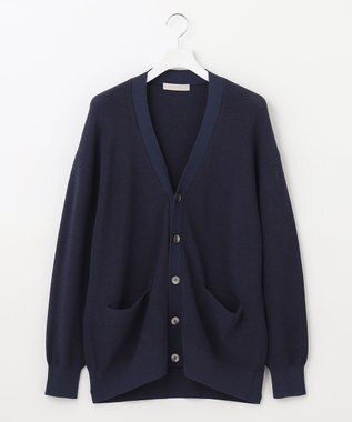 UNFILO MENS イージーケア ニットカーディガン [23年春夏商品] ネイビー