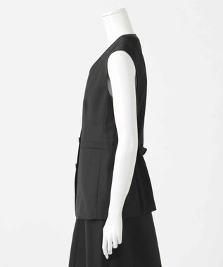 23区 S 【エステータ】ウールトロストレッチ ベスト ブラック系