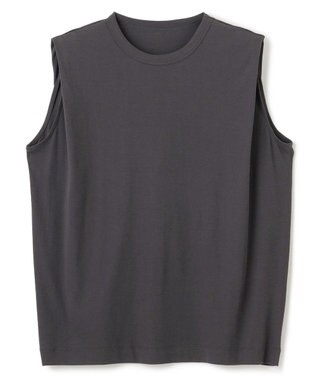 UNFILO ドライタッチフライス ノースリーブT チャコール