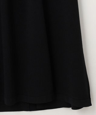 23区 【洗える】レーヨンポリエステルストレッチ フレア ワンピース ブラック系