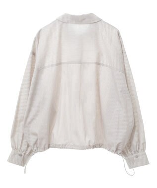 Green Parks イージーケア裾ドロストシャツ Gray