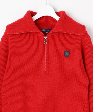 23区GOLF 【WOMEN】ウイングカラーニット レッド系