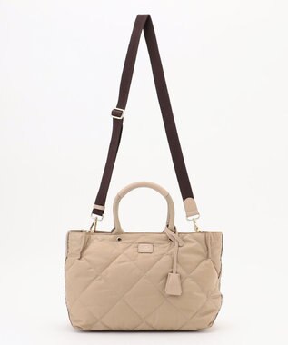 J.PRESS LADIES 【2way】ボンディングキルト トート バッグ 【WEB限定】ベージュ系