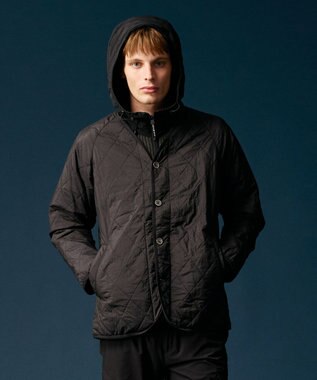 JOSEPH ABBOUD MOUNTAIN 【チクチクしない/ストレッチ】SNOWYコンビパーカー グレー系