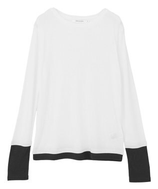 AMERICAN HOLIC 配色シアーレイヤードプルオーバー Navy