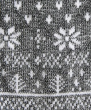 MIKI HOUSE HOT BISCUITS 【70-120cm】 雪の結晶柄 タイツ グレー