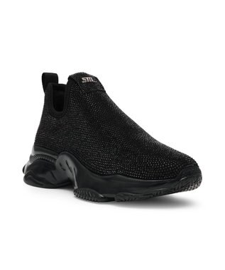 STEVE MADDEN MYTHICAL グリッタースリッポンスニーカー ブラックブラック