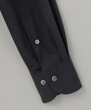 GOTAIRIKU 【形態安定】PREMIUMPLEATS_レギュラーカラー 通年ドレスシャツ（ブラック） ブラック系