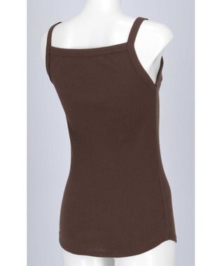 une nana cool 綿100% リブ編みコットン キャミソール DR