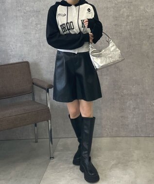 WEGO カレッジカットパーカー 杢グレー