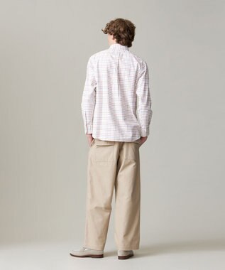 J.PRESS MEN ストレッチ コットンネルシャツ ホワイト系3