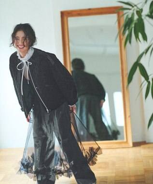 #Newans フリルカラーノーブルブラウス ホワイト