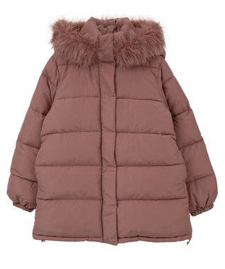 Green Parks ・ｓｗｉｎｇ　ｂｙ　ファイバーダウンベルト付コート Dark Pink