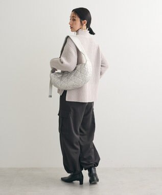 Green Parks ｍｏｋｏモールモックネックニットプルオーバー Gray