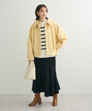 Green Parks ｍｏｋｏモールモックネックニットプルオーバー Border