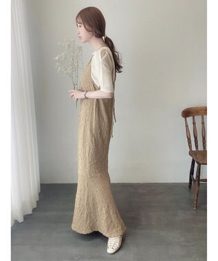 Green Parks ＪＱＤカットワンピース Beige