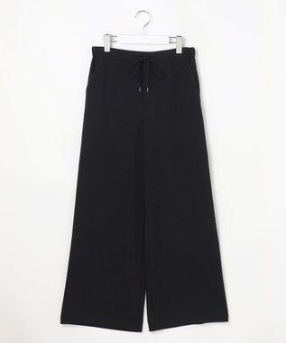 J.PRESS LADIES L 【セットアップ対応】Light ジョーゼット ワイド イージーパンツ ブラック系