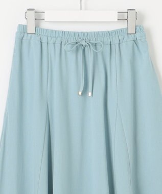 J.PRESS LADIES 【洗える】トリコットバイオ フレア スカート ブルーグリーン系