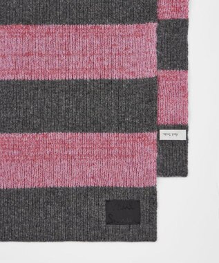 Paul Smith ブロック ストライプ マフラー チャコールグレー