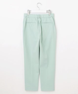 自由区 【撥水加工・洗える】TRギャバ裏起毛テーパード パンツ アイスグリーン