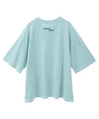 AMERICAN HOLIC 【WEB限定】ピグメント5分袖ロゴプルオーバー Lime Green