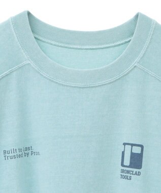 AMERICAN HOLIC 【WEB限定】ピグメント5分袖ロゴプルオーバー Lime Green