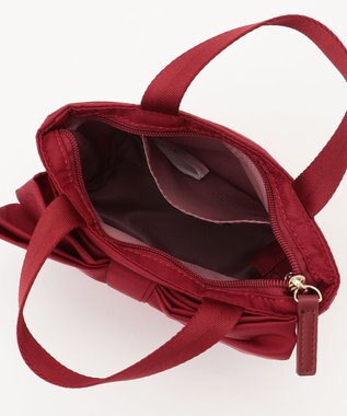 TOCCA 【撥水】WISH RIBBON POUCHBAG ポーチ レッド系