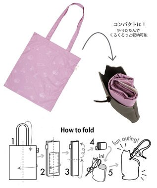 ROOTOTE 1045【ネコ・イヌ】LT.チャーム＆トート-A 02：ネコ・キャット