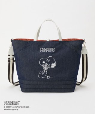 russet 《PEANUTS×russet》リバーシブルビッグトートバッグ(CE-1756) Indigo