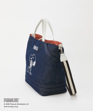 russet 《PEANUTS×russet》リバーシブルビッグトートバッグ(CE-1756) Indigo