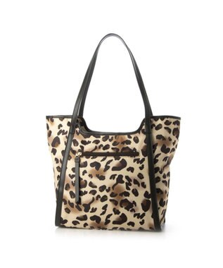 LA BAGAGERIE リサイクルレザー　フラップA4トート レオパード