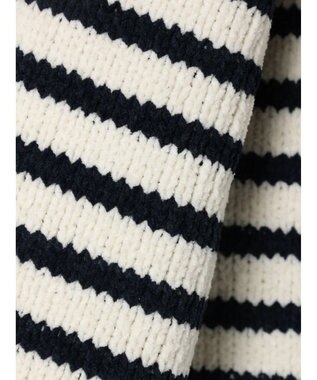 CRAFT STANDARD BOUTIQUE 洗えるモールニットボーダープルオーバー Ivory