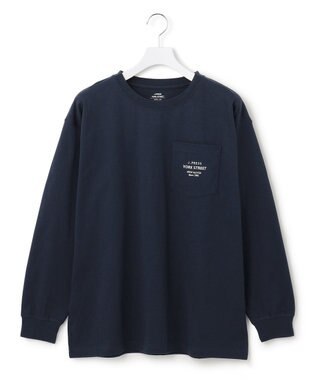J.PRESS YORK STREET 【UNISEX】ワンポイントロゴTシャツ ネイビー系