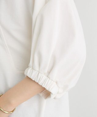 CRAFT STANDARD BOUTIQUE 接触冷感/UVカット スクエアボリュームスリーブプルオーバー White