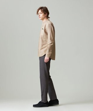 J.PRESS MEN 【大人気バックブル】バンドカラー オックスフォードガーメントダイシャツ ベージュ系