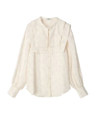 earth music&ecology ２ＷＡＹ衿ブラウス Ivory