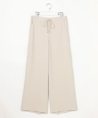 J.PRESS LADIES L 【セットアップ対応】Light ジョーゼット ワイド イージーパンツ ベージュ系